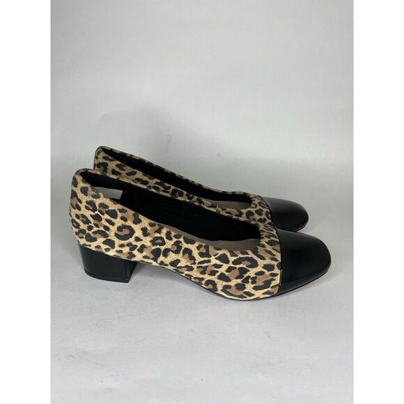 clarks collection womens shoes Pumps Heels Women Size 9M Animal Print - Picture 5 of 15